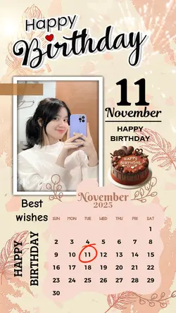 11 NOVEMBER HBD 2025