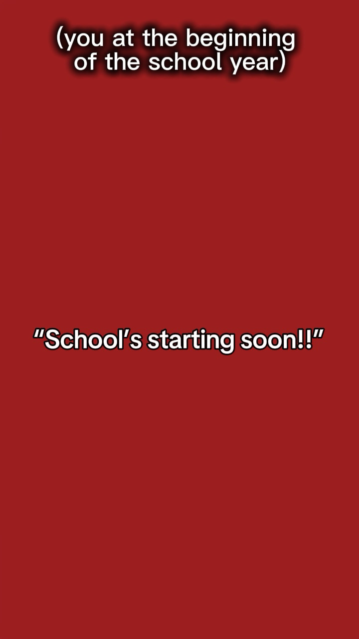 School starting 