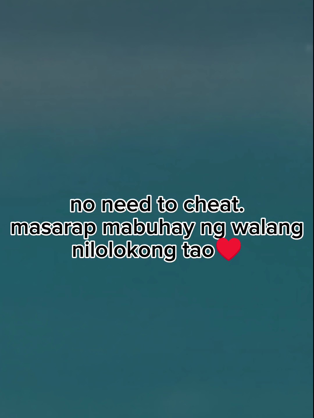 no need to cheat