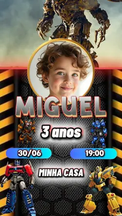 Transformers Convite