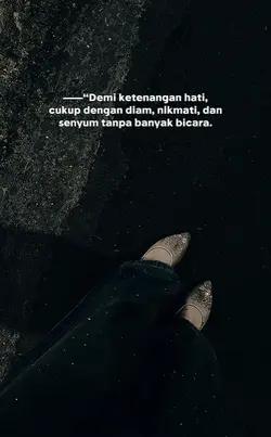 Demi ketenangan hati