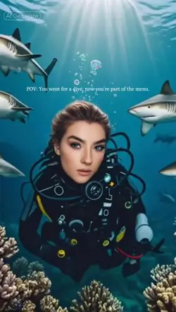 selfie with shark ai