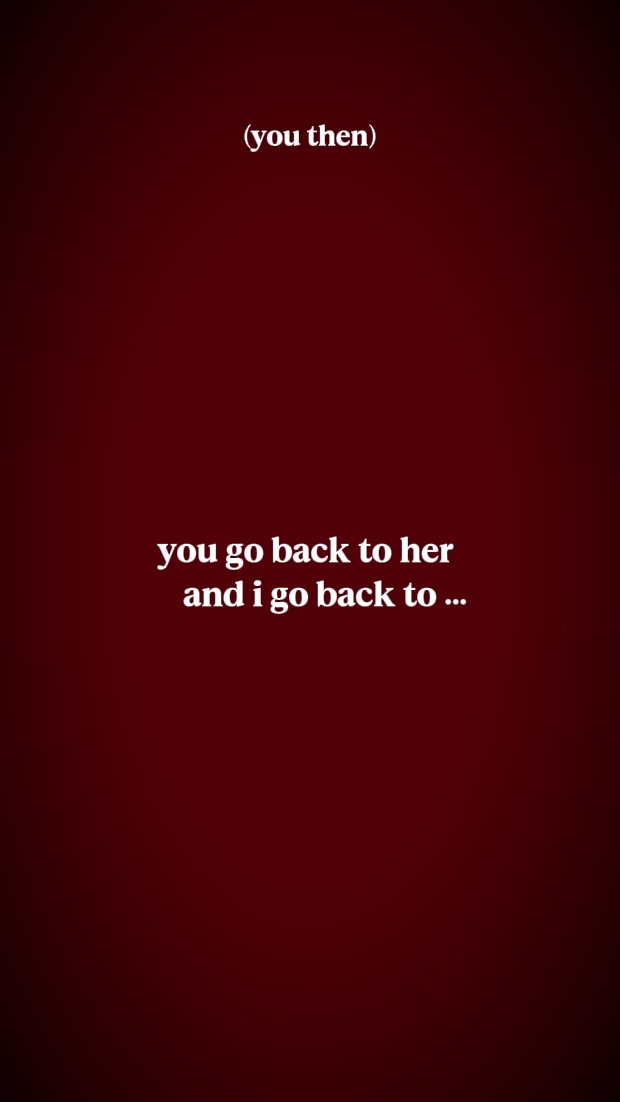I go back to her 