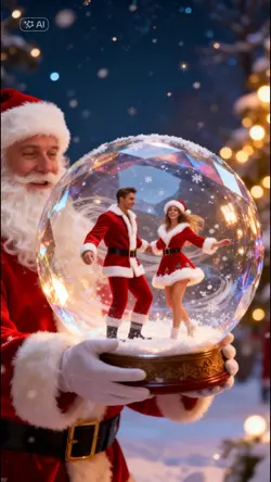 Snow Globe Santa