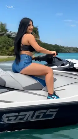 Andando de jet ski 