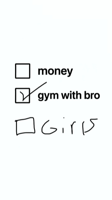 gym with bro