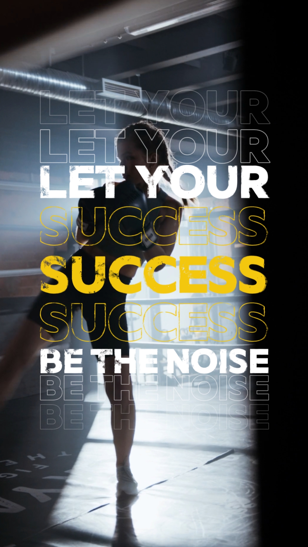 Kinetic Typography Gym Motivation Sports Industry Business Template