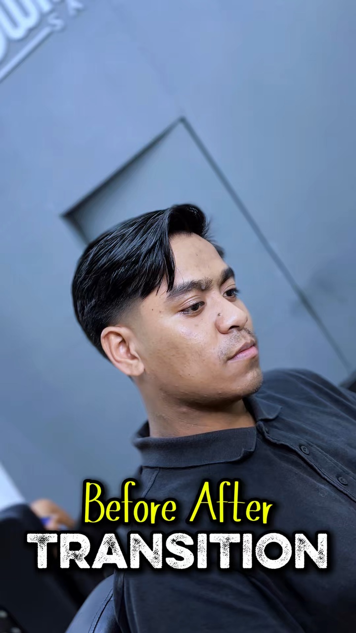 Before After haircut