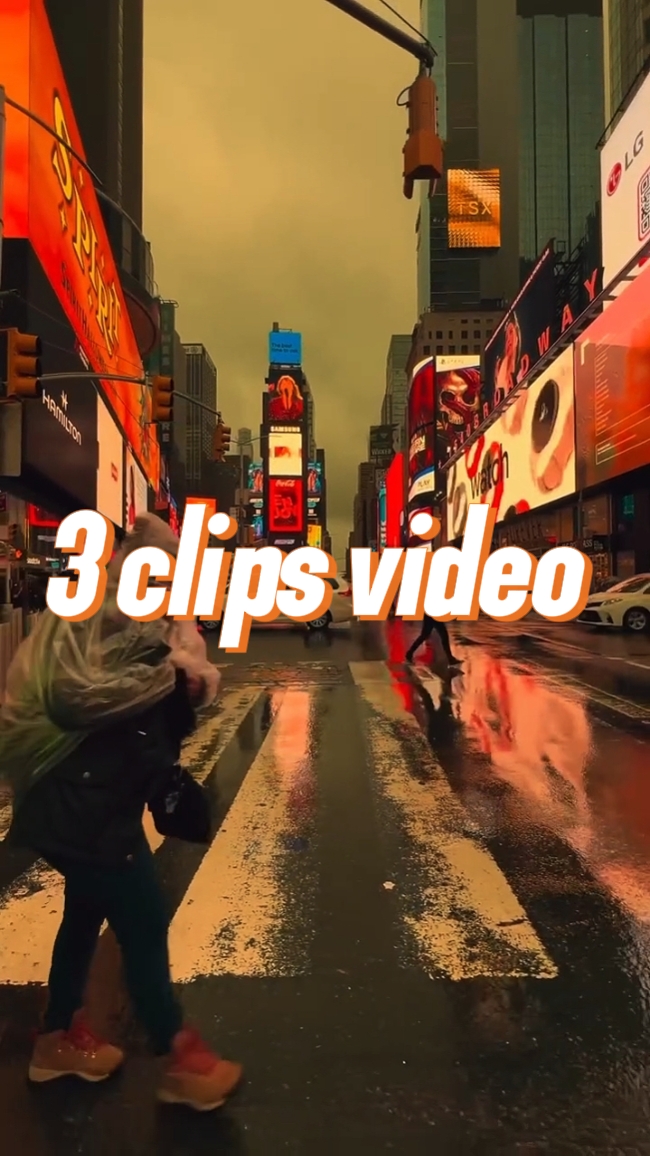3 clips de video 