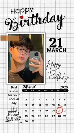HBD 21 MARCH 2025