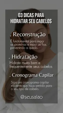 DICAS DE SALÃO 