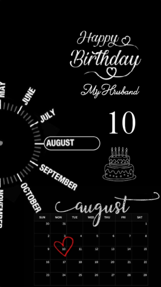HBD HUSBAND 10 AUGUS