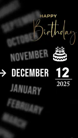 BIRTHDAY 12 DECEMBER