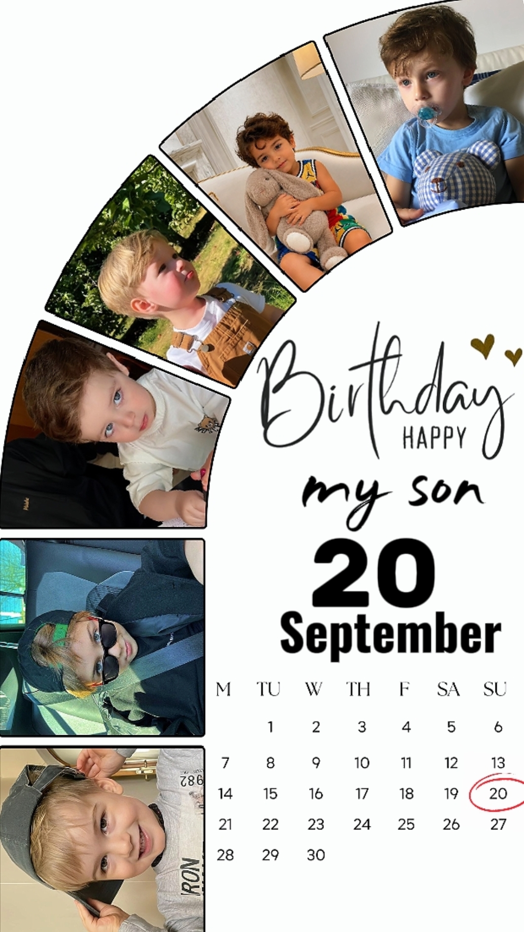 bday my son 20 septe