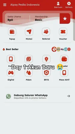 Day 1 Akun Baru
