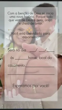 Convite de casamento