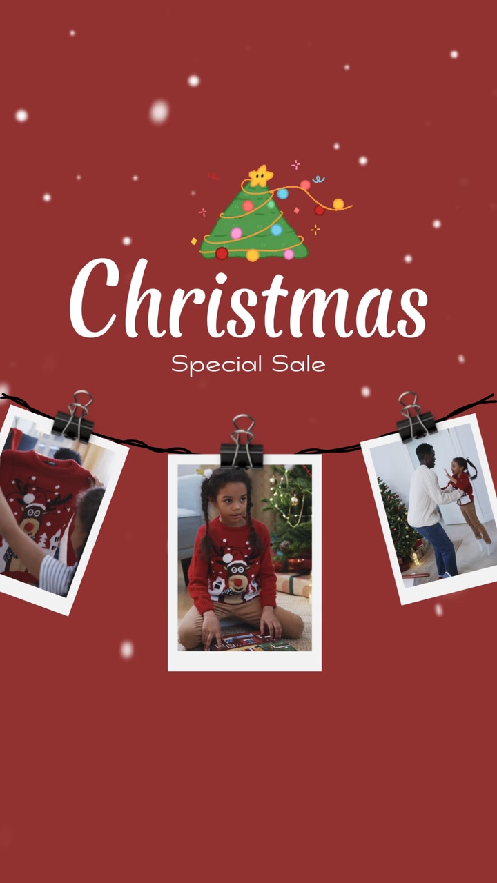 C2B Christmas Kid & Child Red & White TikTok