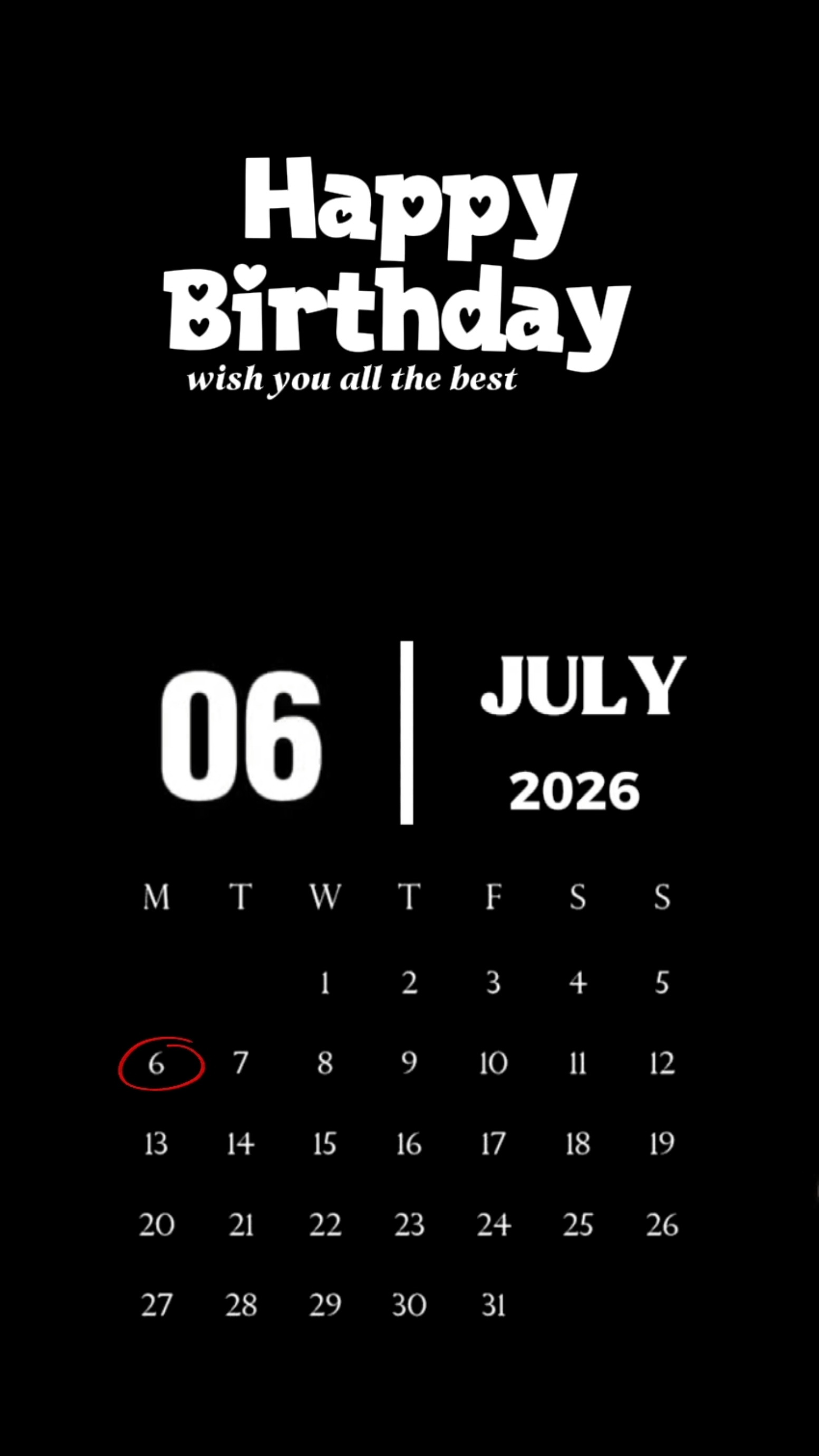 CUMPLEAÑOS 06 DE JULIO 