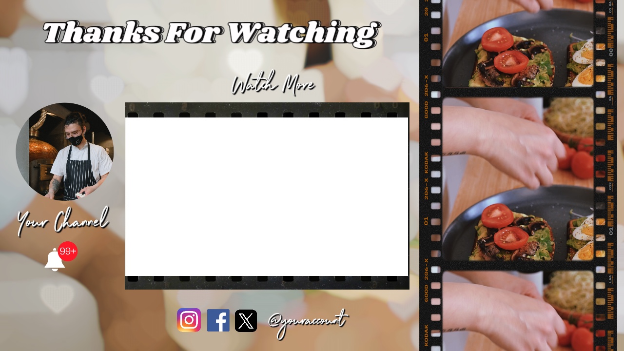 Outro for Food Vlog