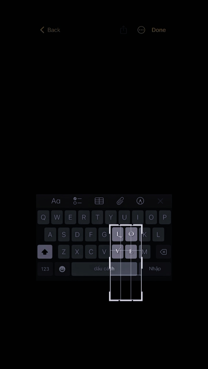 Tastatur - Zuschneiden