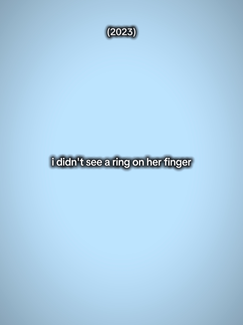 No vi un anillo