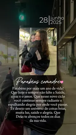 parabéns comadre 