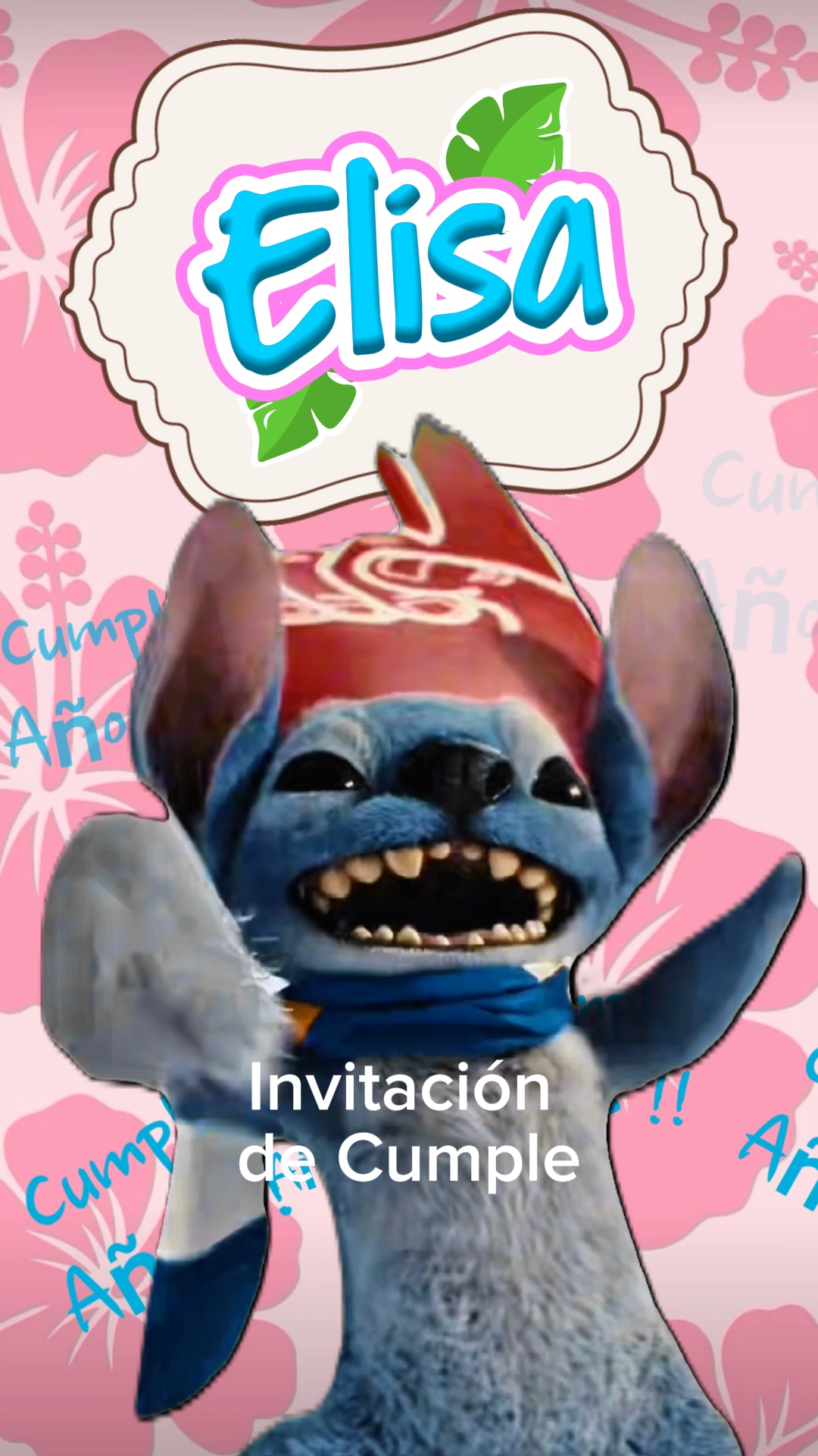 Invitación de Stitch