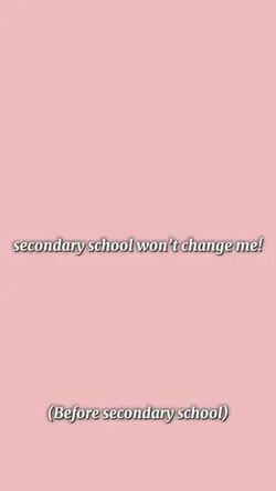 Before school..