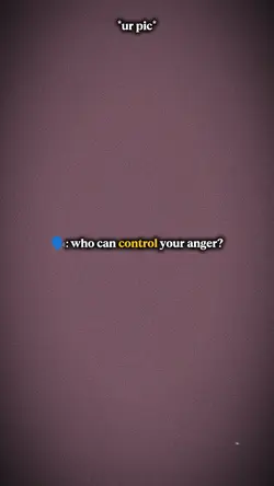 Control your anger