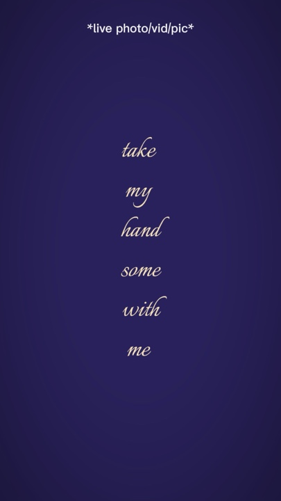 Take my hand