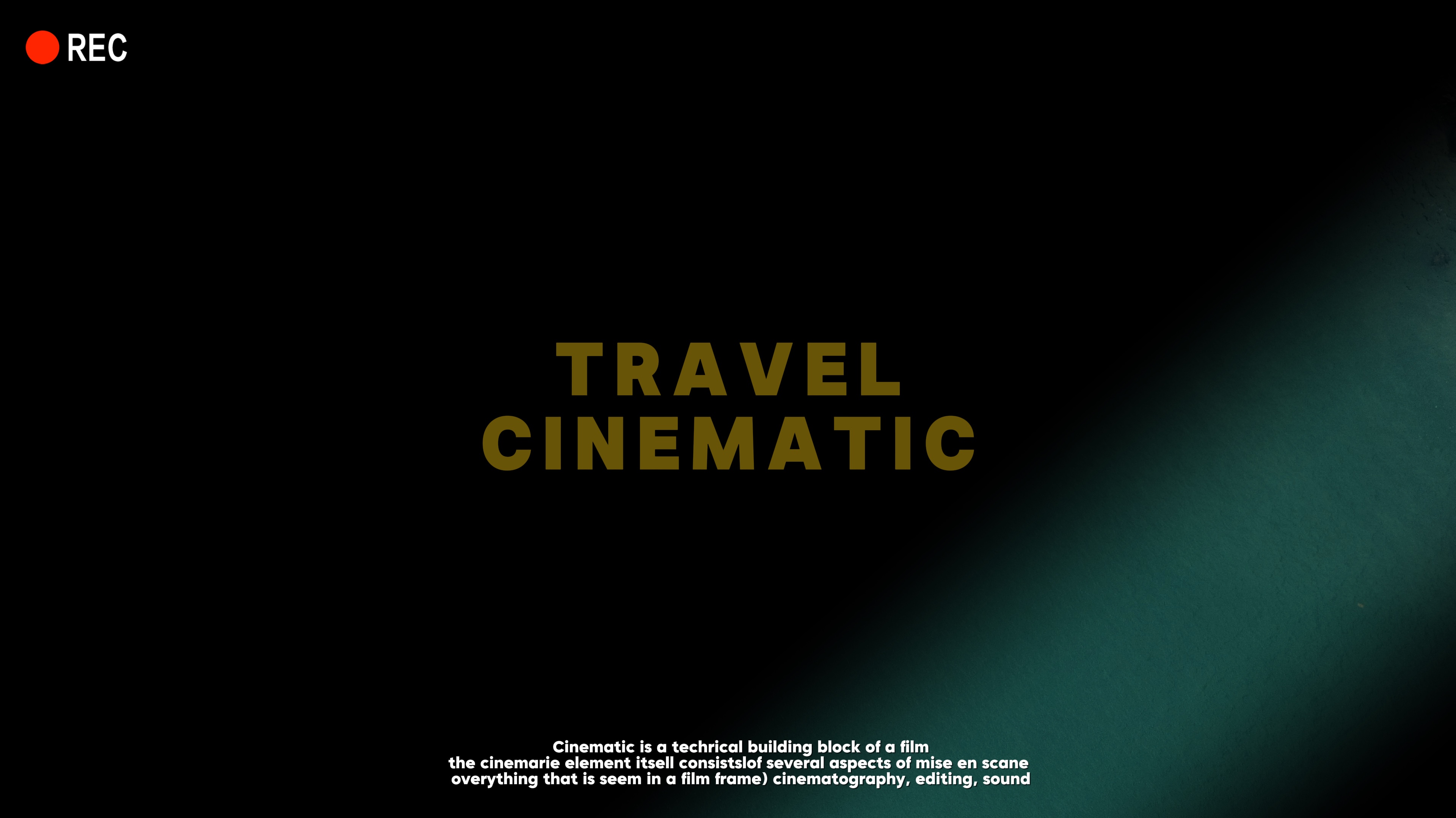Travel cinematic.5vd