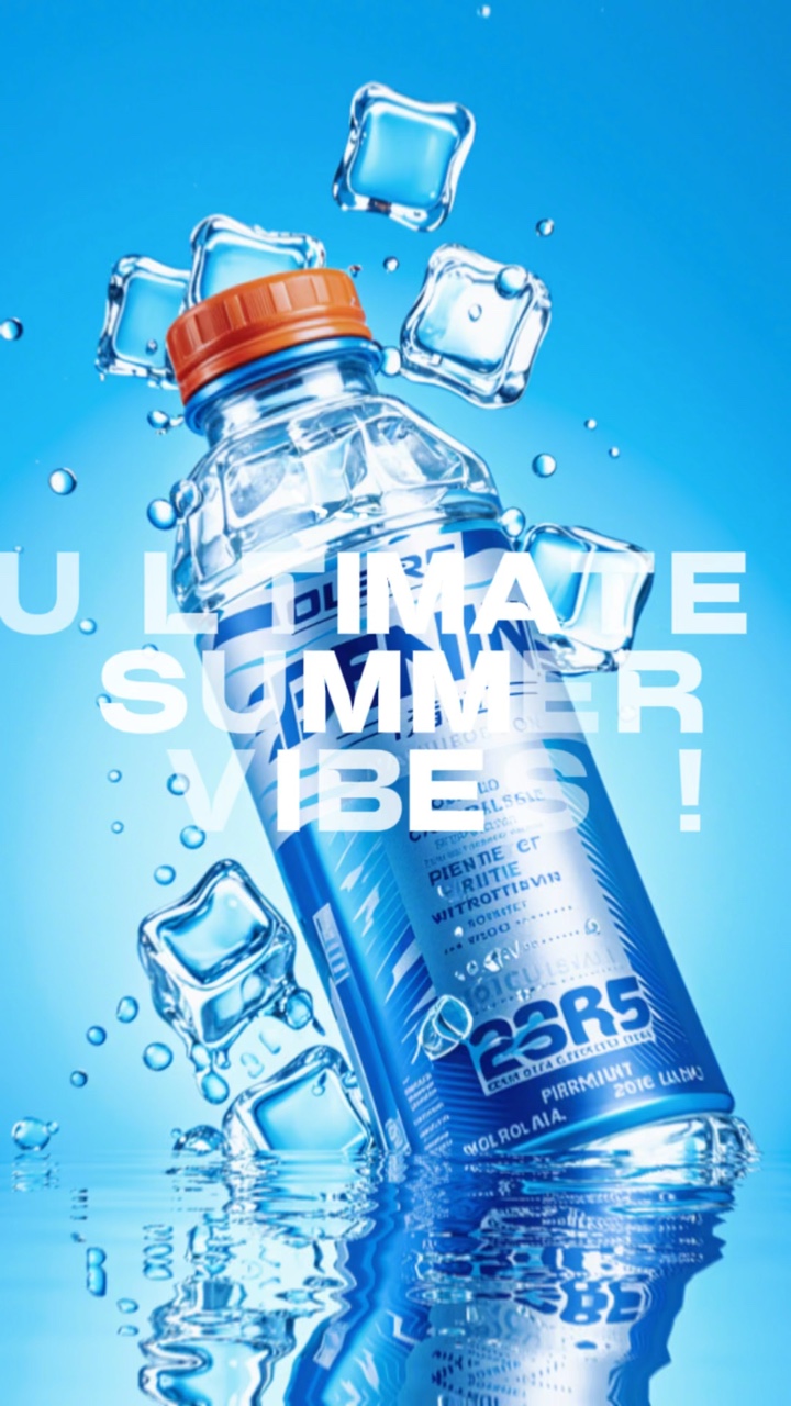 Venta de la Industria Alimentaria Deportiva de Color Azul Pantalla de Bebida Energética Deportiva