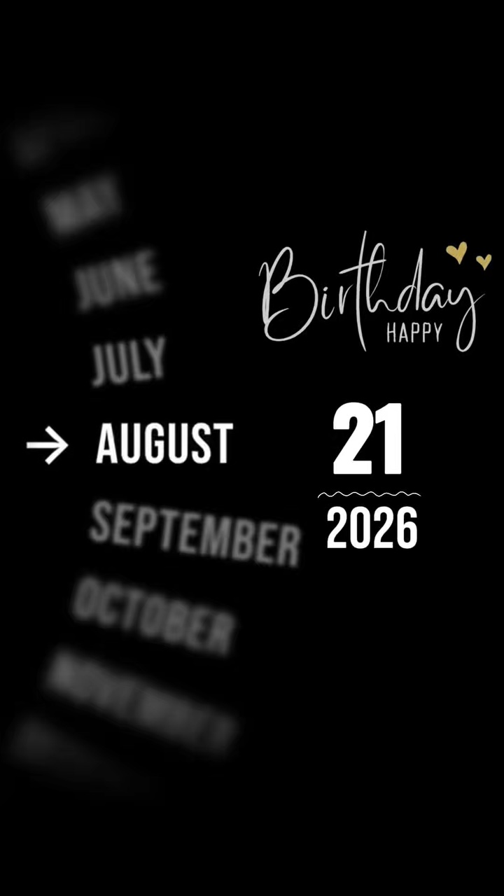 Birthday 21 August