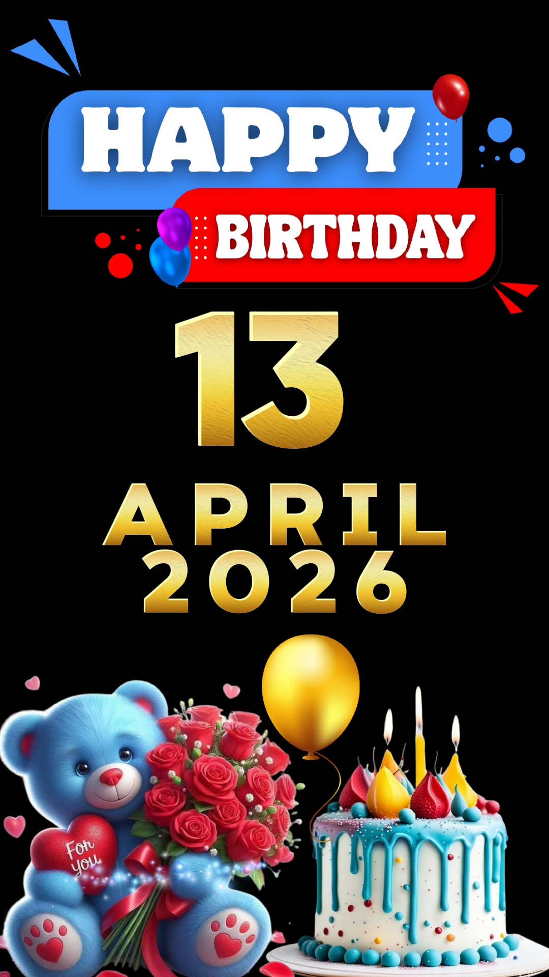 Selamat ulang tahun 13 April 2026