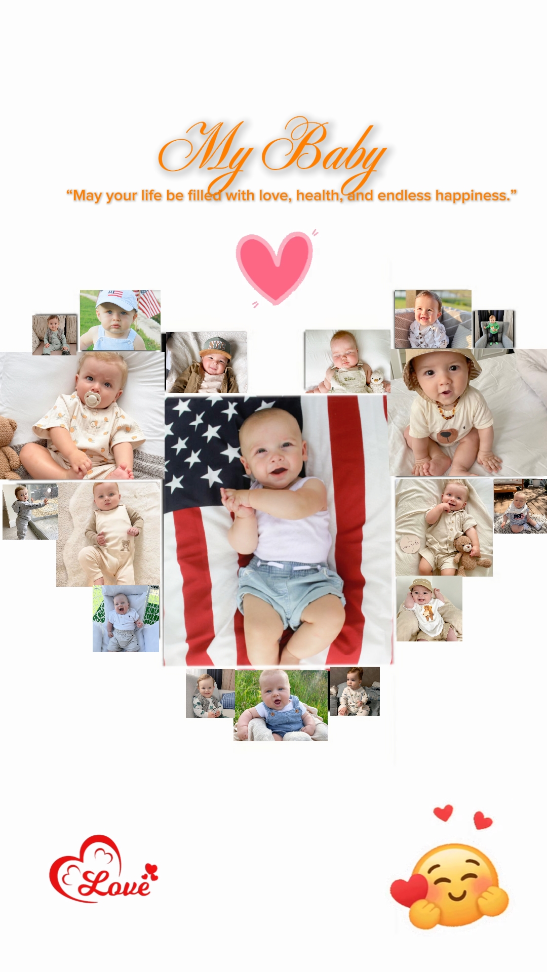 COLLAGE FOTOĞRAF BEBEK