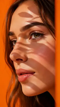 golden face