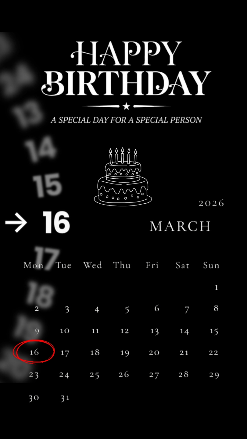 HBD 16 MARS