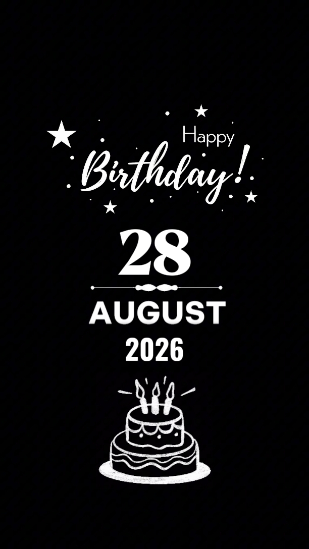 Birthday 28 August 