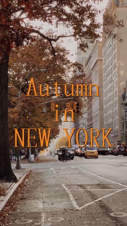 New York 'ta sonbahar