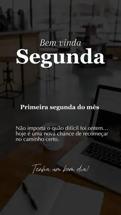 Bem vinda segunda