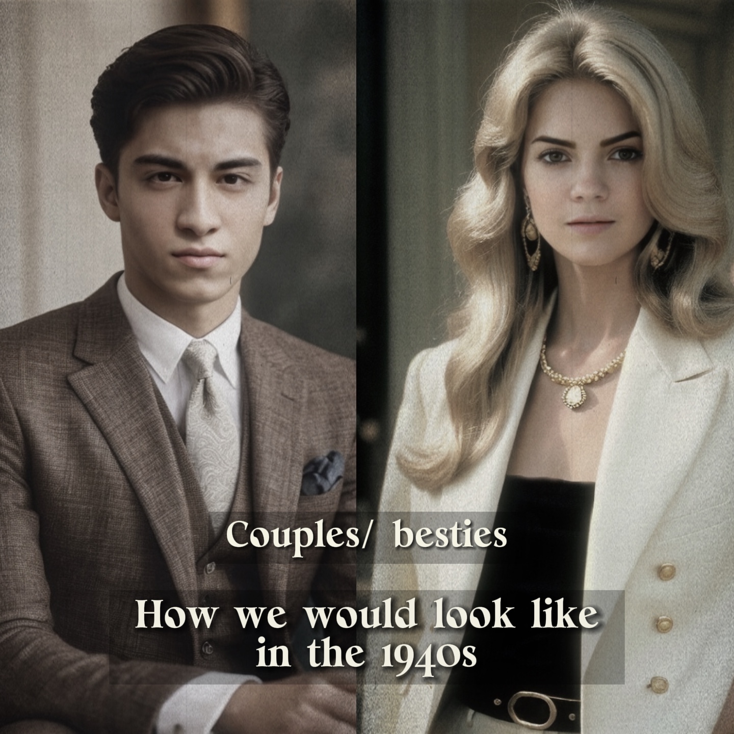 Couples AI 1940s
