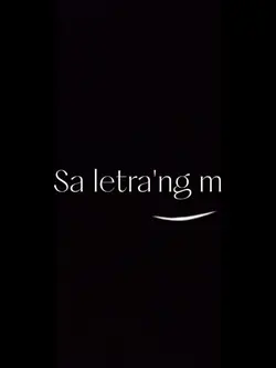 sa letra'ng M
