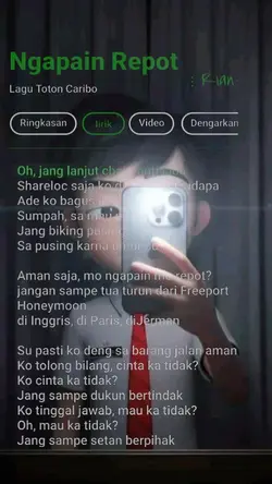 ngapain repot