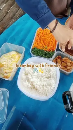 bibimbap with friend