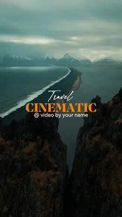 Travel cinematic