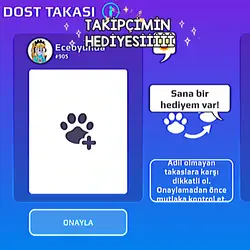 takipçimin hediyesii