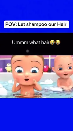 Let Shampoo our hair