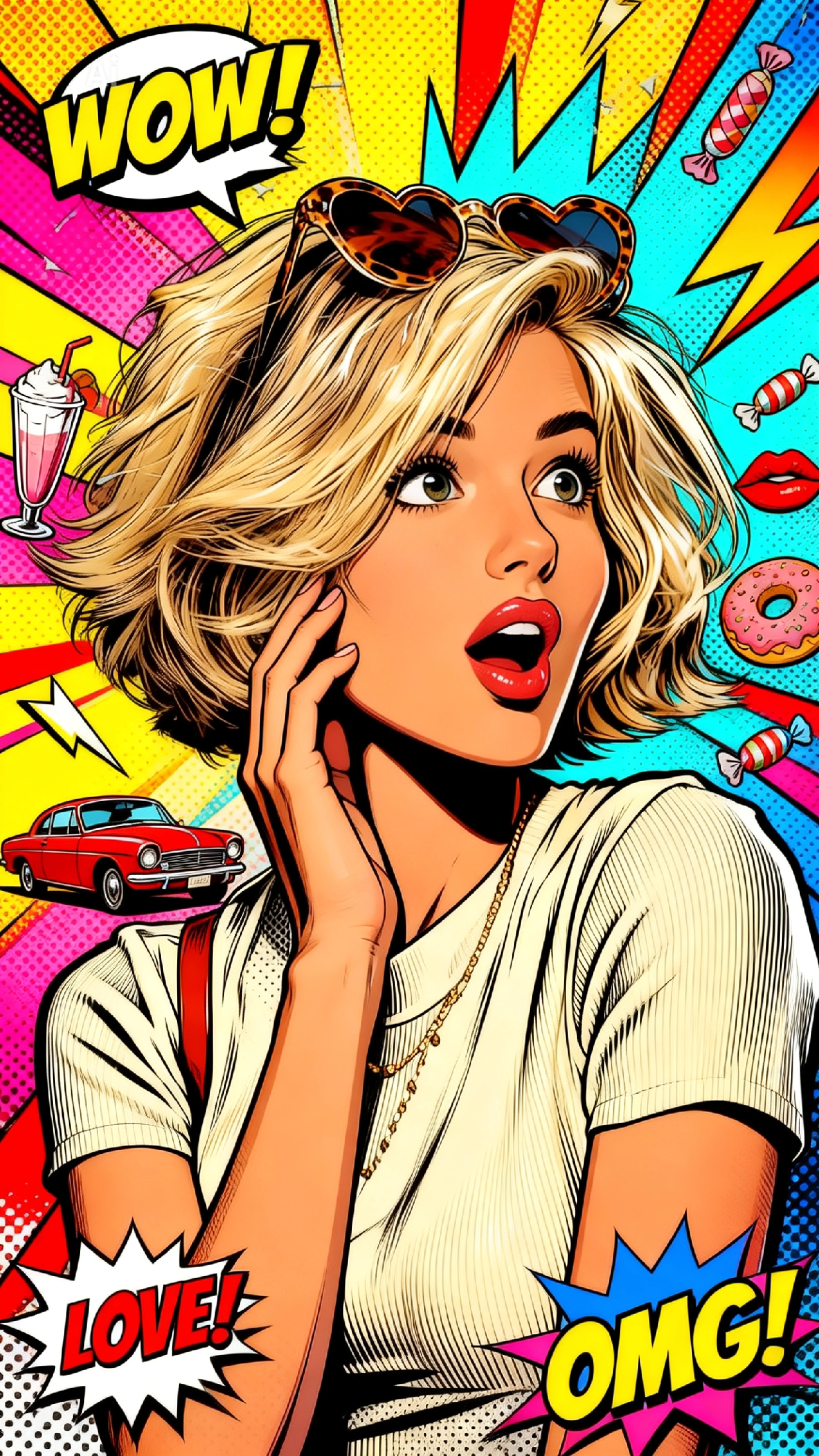 retro style comic 