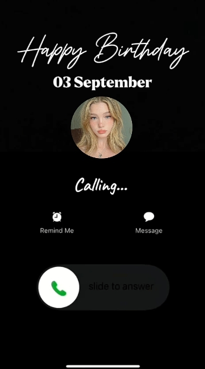 BIRTHDAY CALL 03 SEP