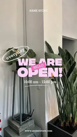 story : we are open 